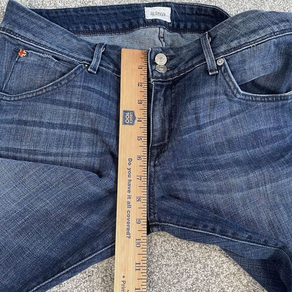 Hudson Jeans Women's Dark Blue Cropped Denim - Picture 11 of 12